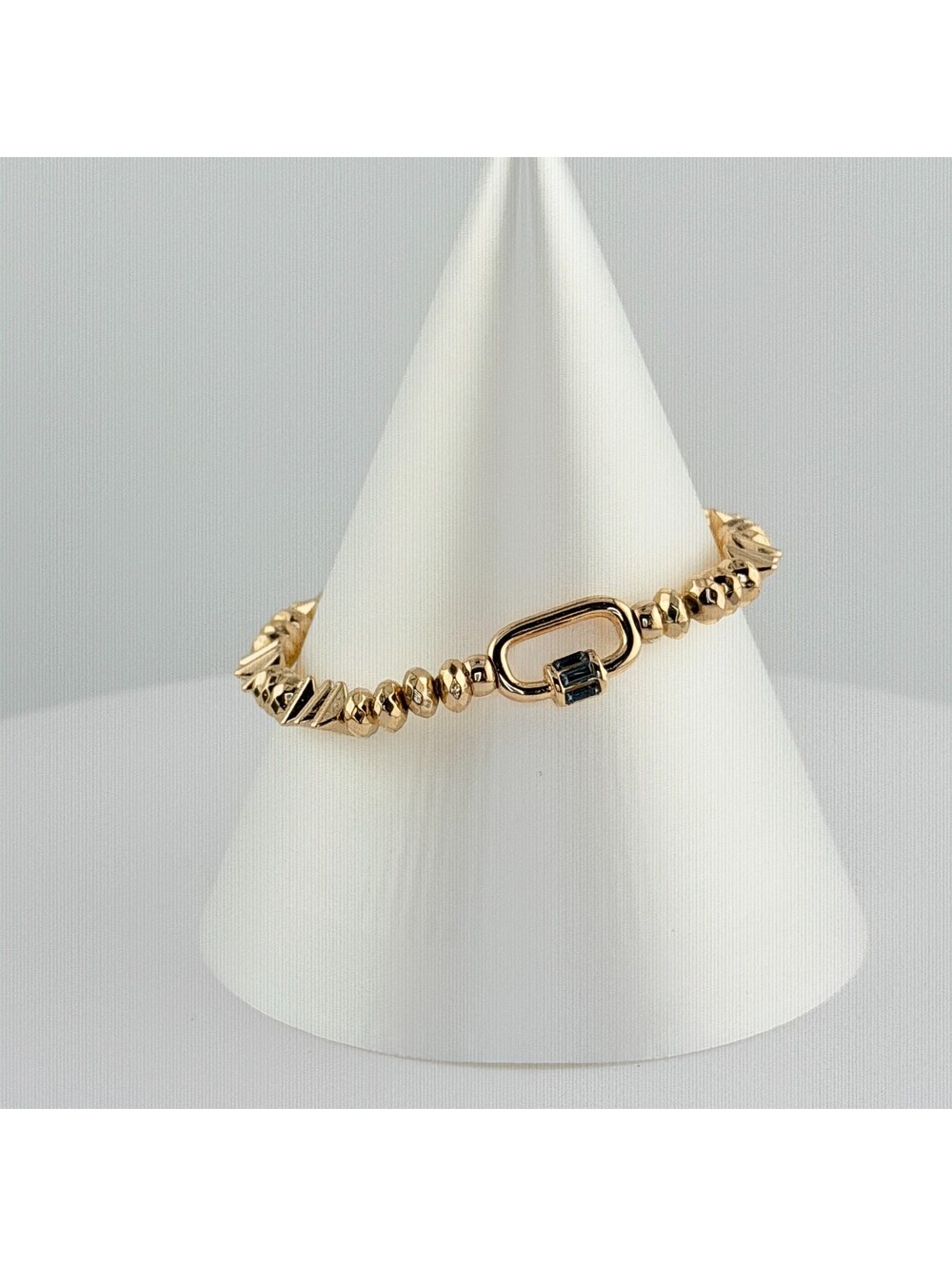 Bomb Party Single Stack Bracelet - on Yellow Gold #79